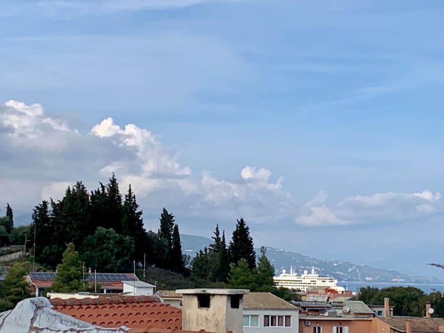Panoramic Penthouse Corfu Town With Amazing Views Apartment Bagian luar foto